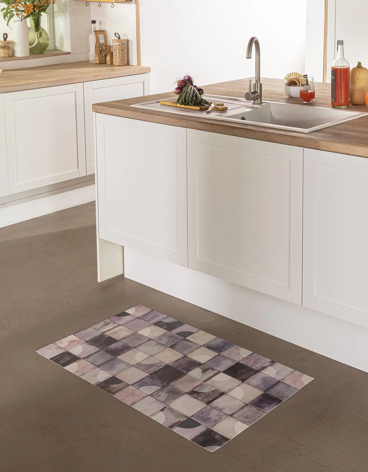 Tapis Vinyle Façon Carrelage 1 Tapis Vinyle Façon Carrelage