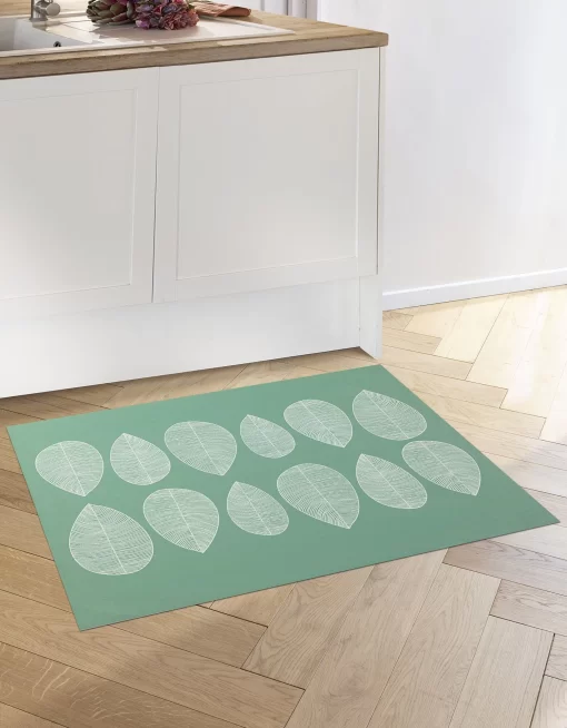 Tapis Vinyle Décor Feuilles -Valeurs des doublures de lit. 291462 C01 zoomx
