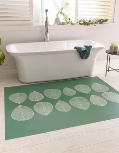 Tapis Vinyle Décor Feuilles 9 Tapis Vinyle Décor Feuilles -Valeurs des doublures de lit. 291462 C01 zoomx vue5