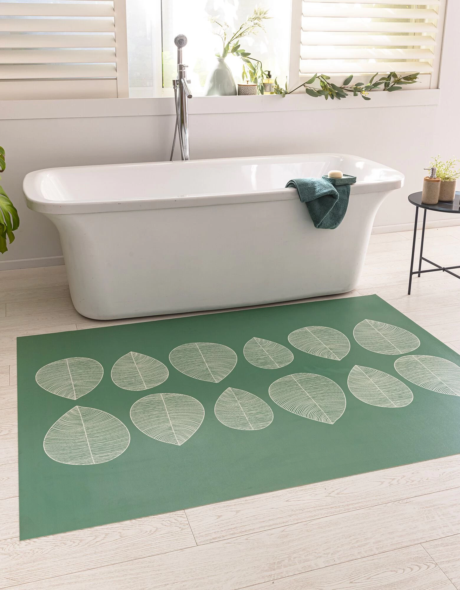 Tapis Vinyle Décor Feuilles 5 Tapis Vinyle Décor Feuilles – Image 5