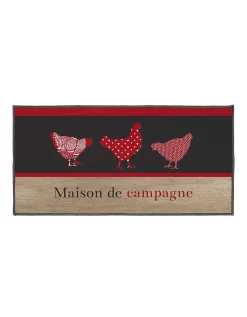 Tapis Cuisine Anti-poussière Rectangulaire, Imprimé Poules 5 Tapis Cuisine Anti-poussière Rectangulaire, Imprimé Poules -Valeurs des doublures de lit. 291516 C01 zoomx vue3