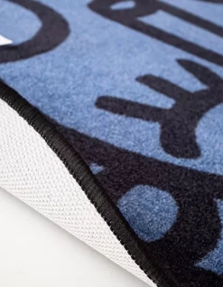 Tapis Rond Imprimé Tête D'animal Fond Bleu, Collection Enfant LEM -Valeurs des doublures de lit. 291700 C01 zoomx vue3