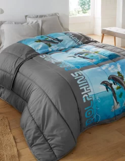 Couette Microfibre Imprimée Dauphins 200 G/m2