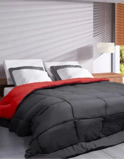 Couette Unie Douceur Microfibre Réversible 400g/m²