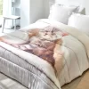 Couette Microfibre Imprimée Chaton - 200g/m²