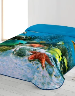 Couette Microfibre Fond Marin 200 G/m²