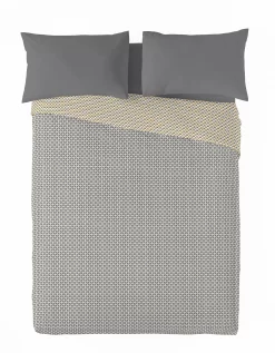 Couette Microfibre Micro Imprimé Graphique 200 G/m² 5 Couette Microfibre Micro Imprimé Graphique 200 G/m² -Valeurs des doublures de lit. 320730 C01 zoomx vue3