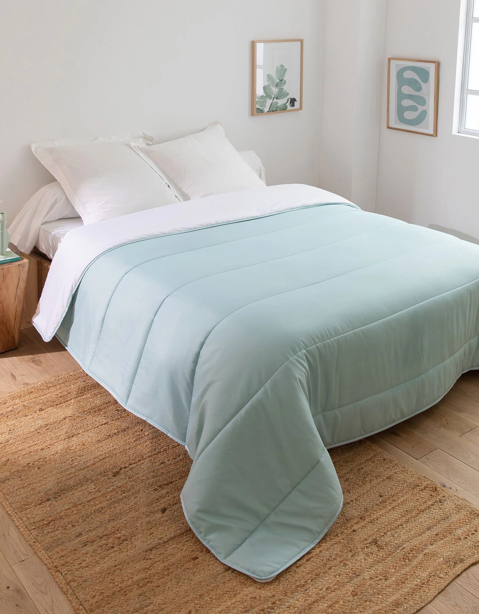 Couette Coton Imprimé Ginkgo 400g/m2 2 Couette Coton Imprimé Ginkgo 400g/m2 – Image 2