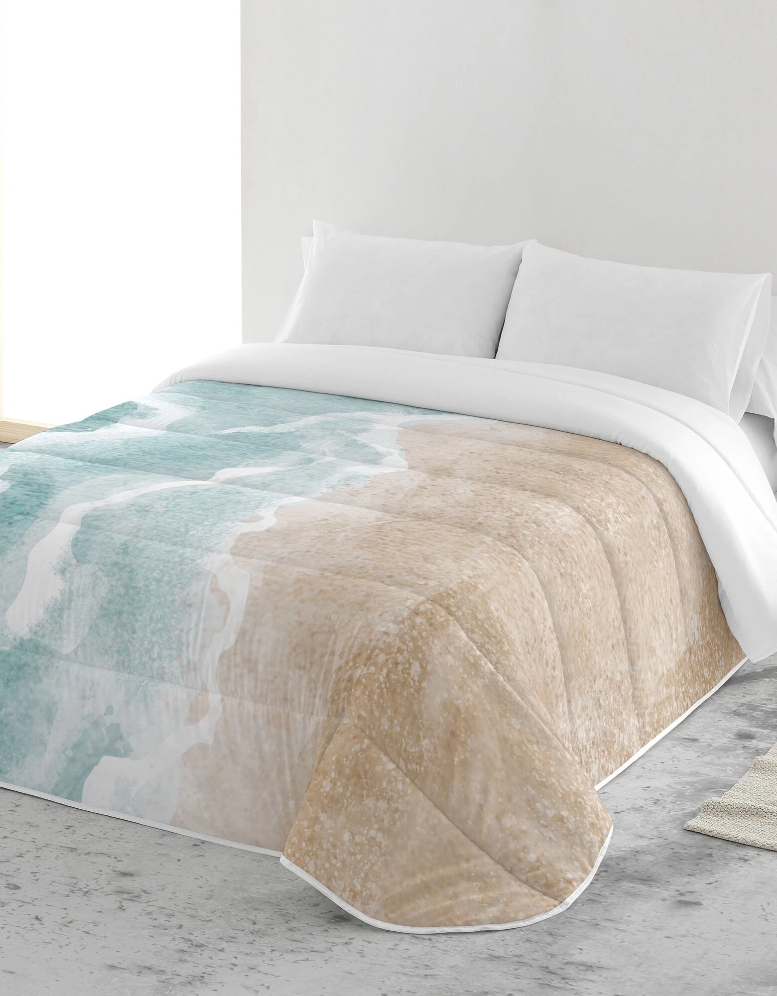 Couette Microfibre Imprimée Sable Fin 200 G/m² 2 Couette Microfibre Imprimée Sable Fin 200 G/m² – Image 2