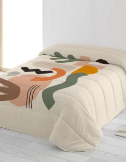 Couette Microfibre Imprimée Formes Abstraites 200 G/m²