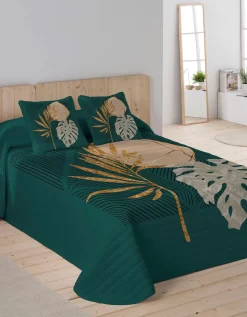 Couvre-lit Matelassé Imprimé Palmiers