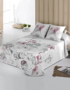 Couvre-lit Matelassé Imprimé Bourgeons