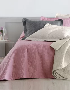 Couvre-lit Matelassé Microfibre Motif Géométrique