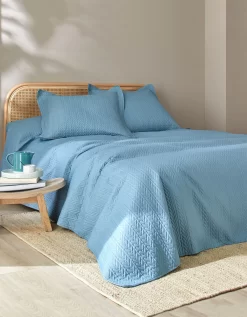 Couvre-lit Matelassé Microfibre Motif Géométrique -Valeurs des doublures de lit. 322356 C06 zoomx vue4