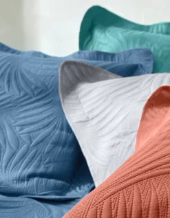 Couvre-lit Uni Matelassé Reliéfé "feuillage" -Valeurs des doublures de lit. 322427 C02 zoomx vue5