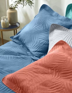 Couvre-lit Uni Matelassé Reliéfé "feuillage" -Valeurs des doublures de lit. 322427 C02 zoomx vue6