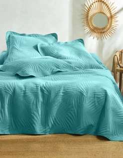 Couvre-lit Uni Matelassé Reliéfé "feuillage"