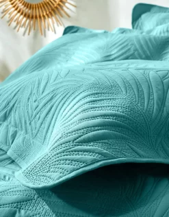 Couvre-lit Uni Matelassé Reliéfé "feuillage" -Valeurs des doublures de lit. 322427 C03 zoomx vue4