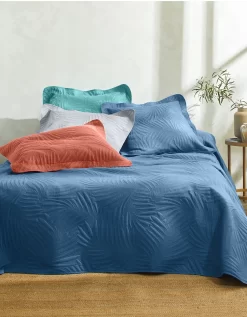 Couvre-lit Uni Matelassé Reliéfé "feuillage" -Valeurs des doublures de lit. 322427 C03 zoomx vue5