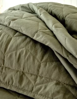 Couvre-lit Uni Matelassé Reliéfé Géométrique -Valeurs des doublures de lit. 322439 C02 zoomx vue5