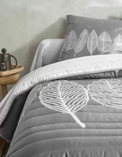 Couvre-lit Matelassé Microfibre Imprimé Feuilles -Valeurs des doublures de lit. 322701 C01 zoomx vue5