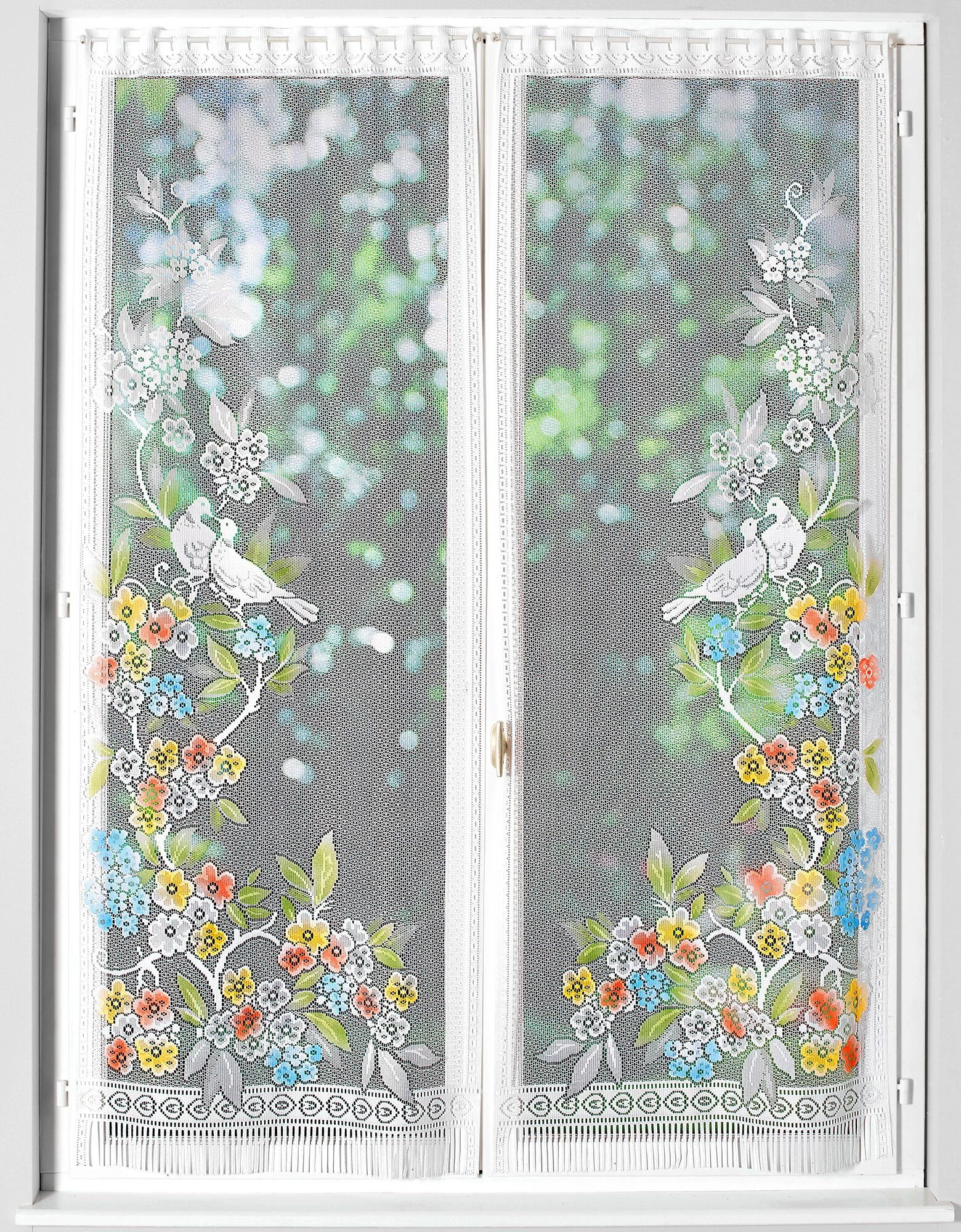 Vitrage Droit Colombes - Paire 1 Vitrage Droit Colombes - Paire