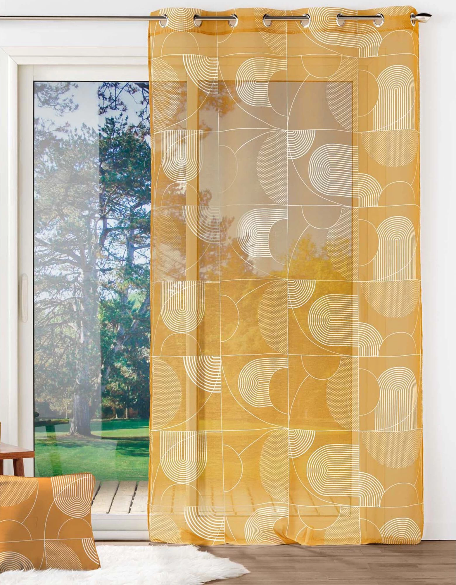 Voilage Imprimé Graphique 2 Voilage Imprimé Graphique – Image 2