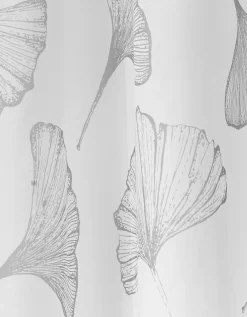 Rideau Panneau Voile Polyester Imprimé Gingko Finition Oeillets -Valeurs des doublures de lit. 323252 C02 zoom detailRFP