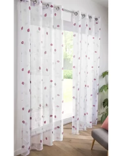 Voilage Clairière Imprimé Feuilles