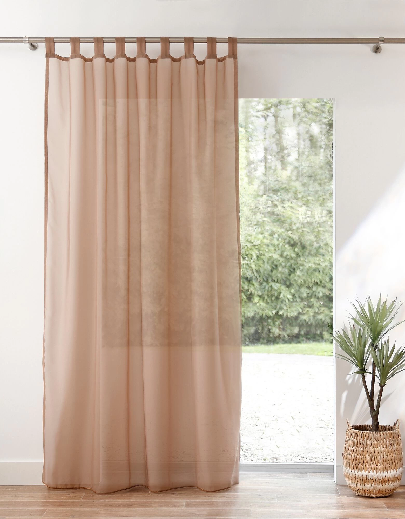 Panneau Voile Uni Finition Pattes 1 Panneau Voile Uni Finition Pattes