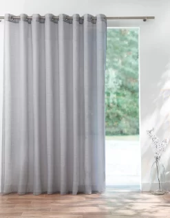 Panneau Voile Fines Rayures -Valeurs des doublures de lit. 323594 C01 zoomx vue5