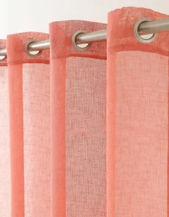 Voilage Uni étamine Effet Lin