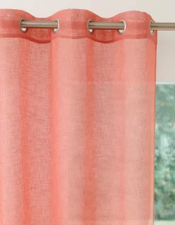 Voilage Uni étamine Effet Lin -Valeurs des doublures de lit. 323596 C04 zoomx vue3