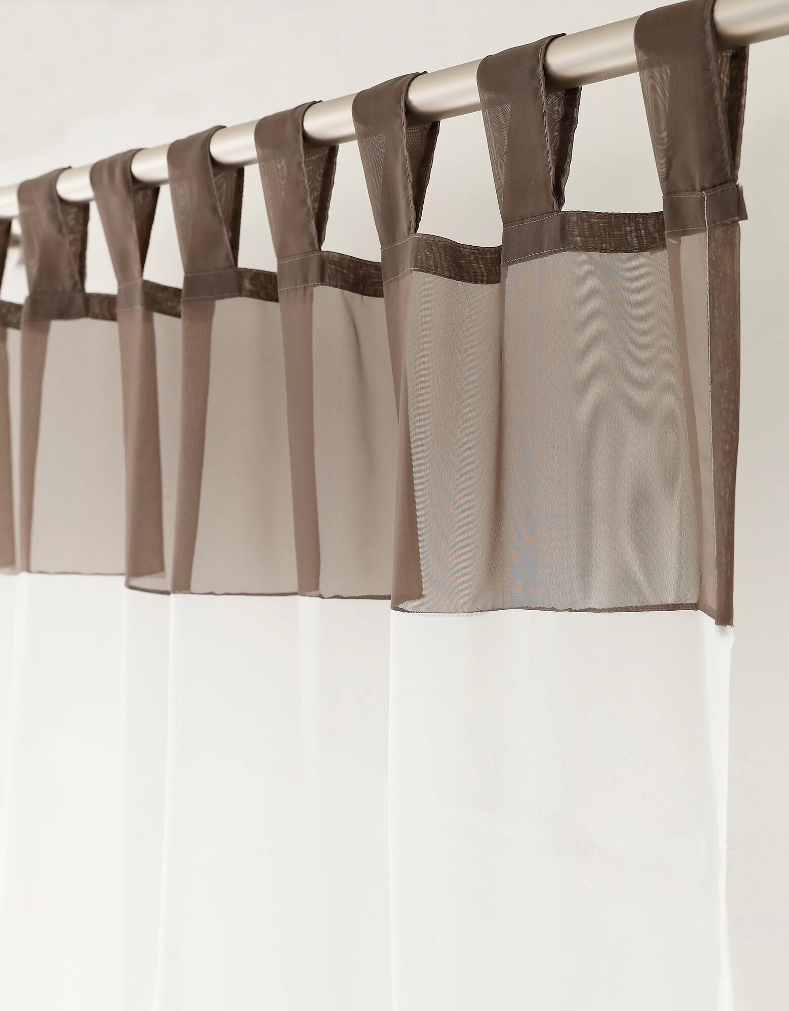 Panneau Rideau Voile Bicolore 2 Panneau Rideau Voile Bicolore – Image 2