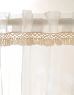 Voilage Frise Macramé 5 Voilage Frise Macramé -Valeurs des doublures de lit. 323602 C01 zoomx vue3