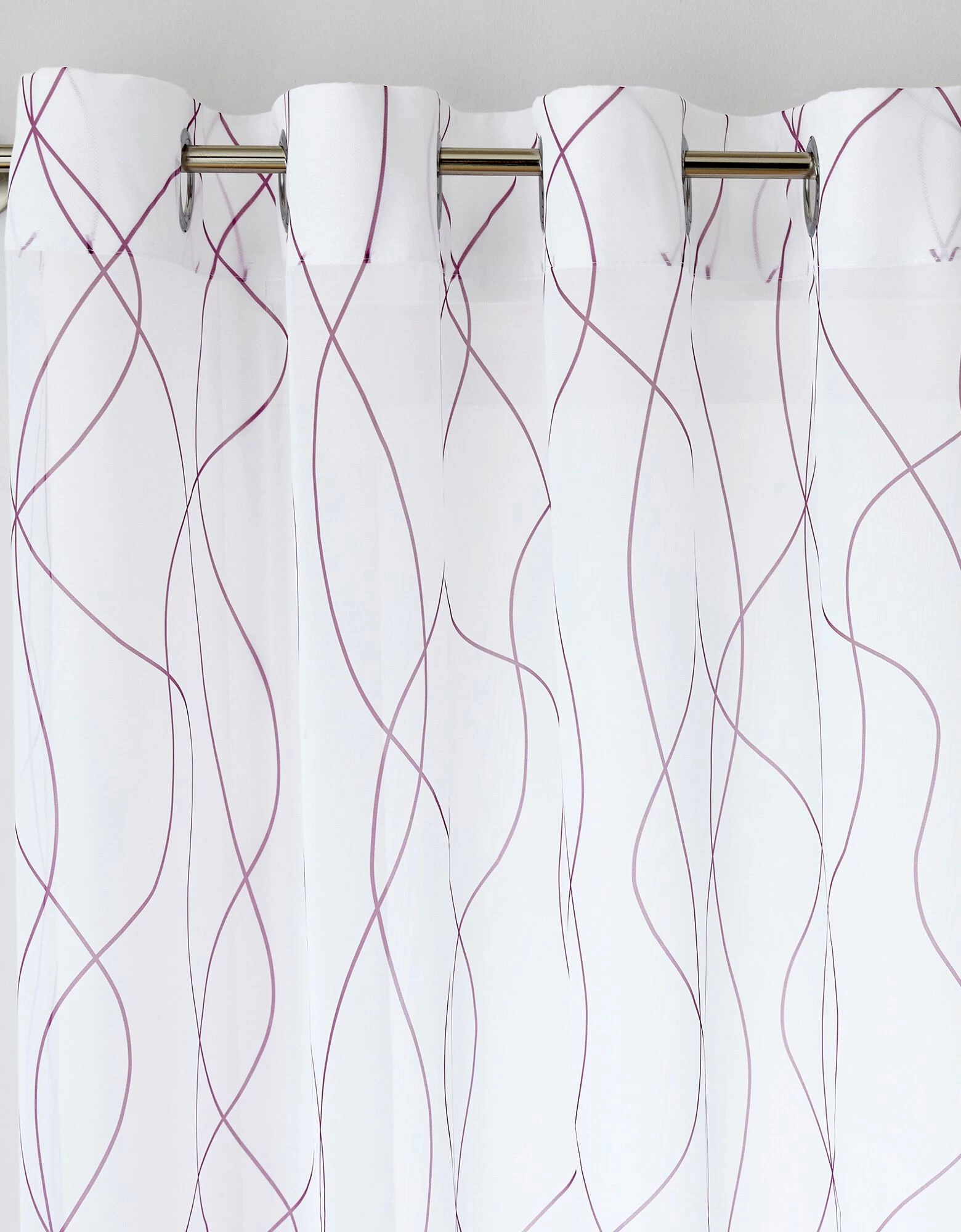 Rideau Panneau Voile Imprimé Ondulant Finition Oeillets 1 Rideau Panneau Voile Imprimé Ondulant Finition Oeillets