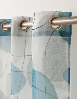 Panneau Voile Finition Oeillets Motif Galets -Valeurs des doublures de lit. 323726 C02 zoomx vue3