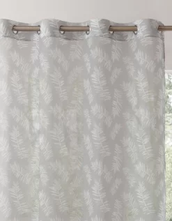 Panneau Voile Finition Oeillets Imprimé "fougères" -Valeurs des doublures de lit. 323728 C01 zoomx vue4