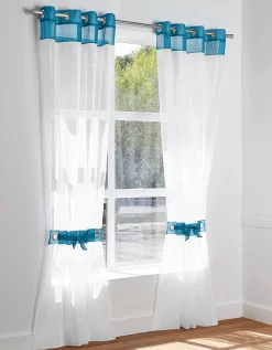 Panneau Voilage Uni Finition Oeillets Embrasse