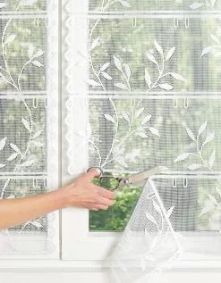 Rideau Modulable Dentelle Fleurs