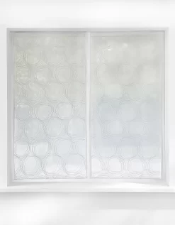 Vitrage étamine Brodé Sphères - La Paire