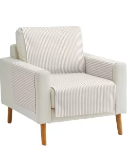 Protège-salon Rayé Coton Polyester Effet Lin -Valeurs des doublures de lit. 324041 C02 zoomx vue4