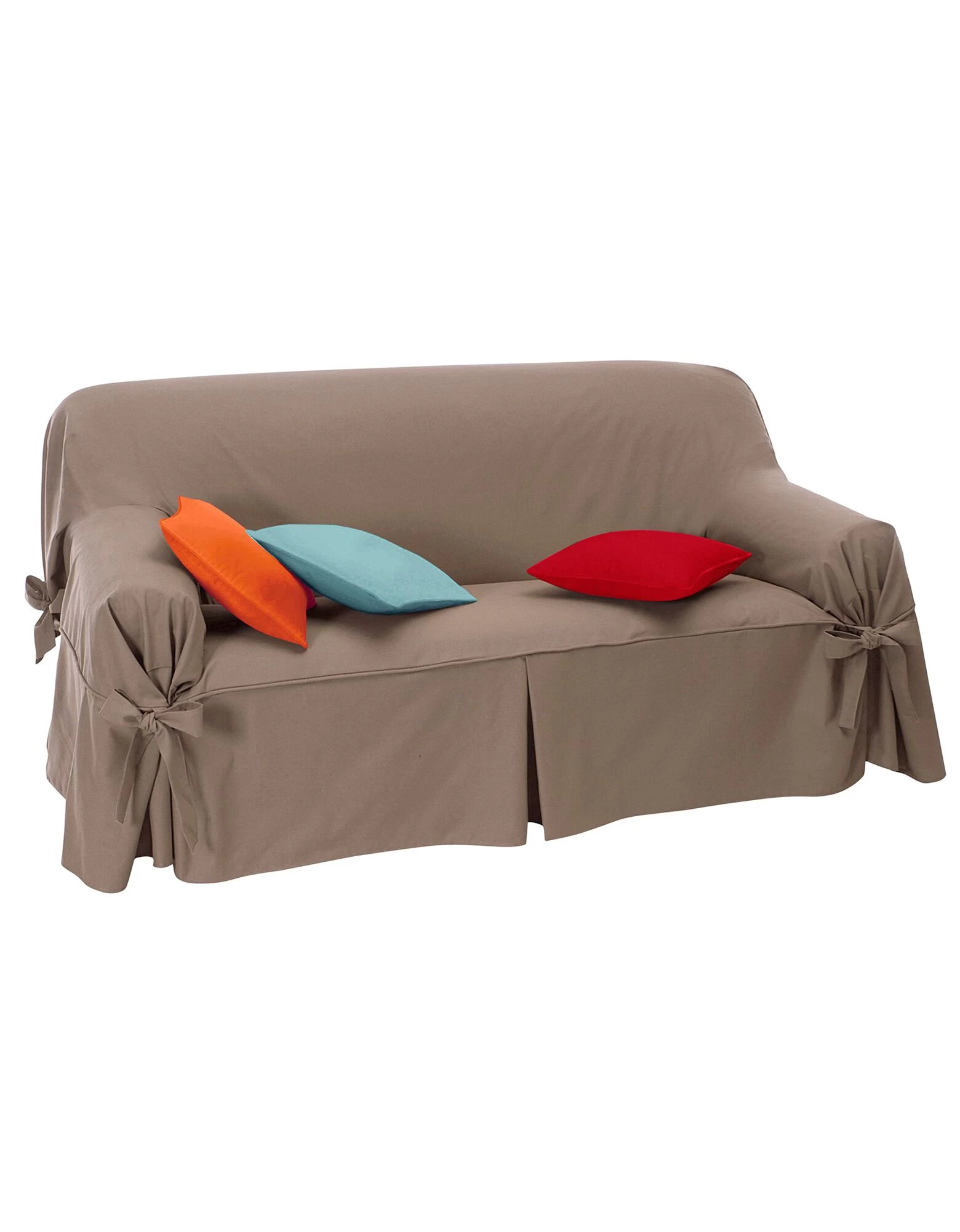 Housse Bachette Coton Uni Nouettes Fauteuil Canapés 2 Housse Bachette Coton Uni Nouettes Fauteuil Canapés – Image 2