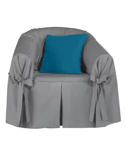 Housse Bachette Coton Uni Nouettes Fauteuil Canapés 7 Housse Bachette Coton Uni Nouettes Fauteuil Canapés -Valeurs des doublures de lit. 324147 C09 zoomx vue4