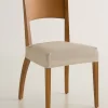 Housse Assise De Chaise Extensible Jacquard Chiné