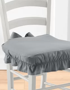 Housse Chaise Unie Volantée Coton Bachette -Valeurs des doublures de lit. 324865 C00 zoomx vue3