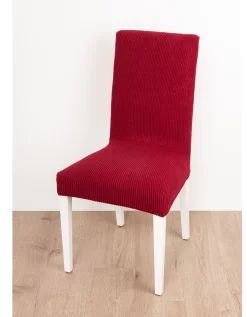 Housse De Chaise Bi-extensible Velours Côtelé