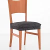 Housse Extensible Motif Jacquard Spéciale Assise De Chaise - Lot De 2