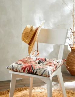 Galette De Chaise Imprimé Feuillage - Lot De 2 -Valeurs des doublures de lit. 325010 C02 zoomx vue3