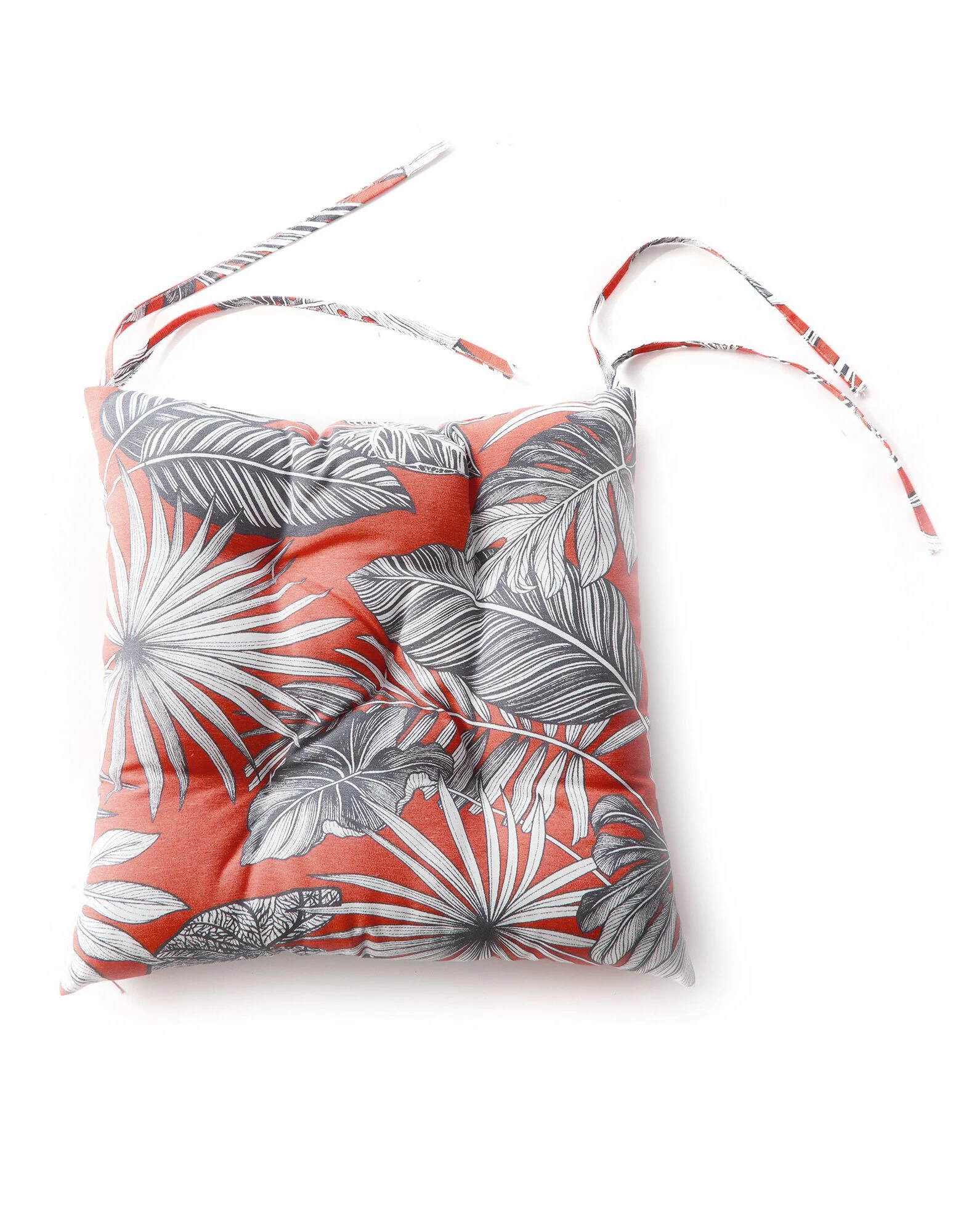 Galette De Chaise Imprimé Tropical - Lot De 2 2 Galette De Chaise Imprimé Tropical - Lot De 2 – Image 2